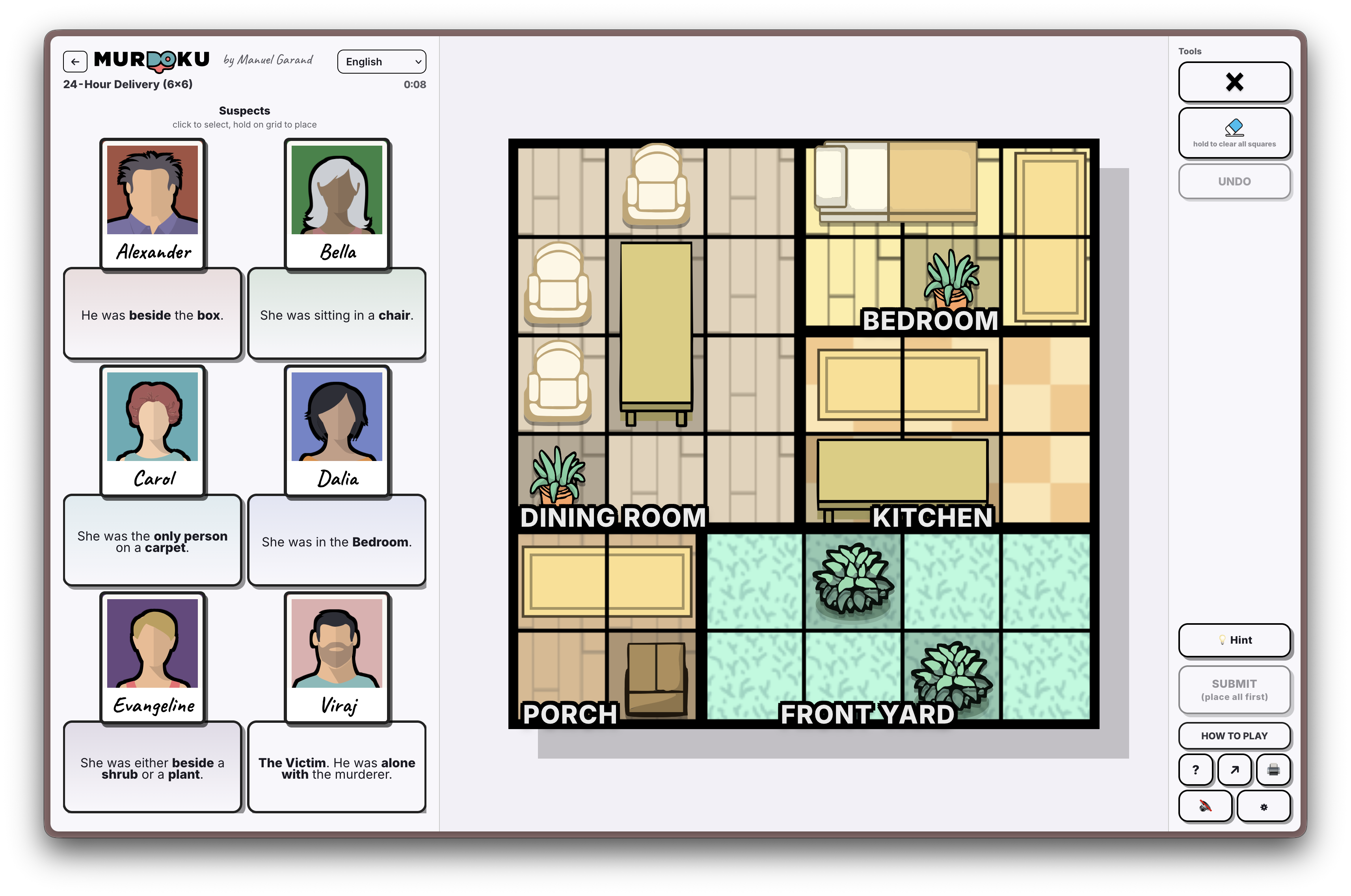 Case 24-Hour Delivery Screenshot